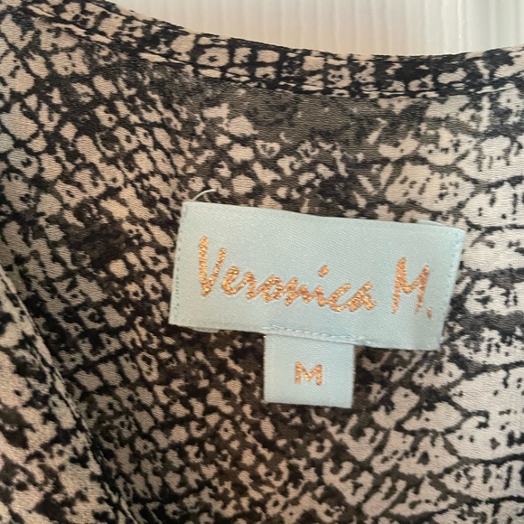 Veronica M Snakeskin drop waist  Dress,  size Medium - Picture 2 of 2